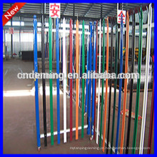 PVC revestido 2.4m de altura triple spiked galvanizado palisade cercando conjuntos